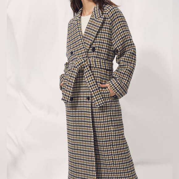 LAST CHANCE ARITZIA Wilfred Wool Prescott Houndstooth Coat - Picture 2 of 9